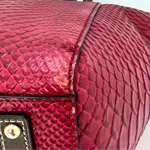 SOLD SOLD SOLD SOLD Dooney & Bourke Maxine Leather Snake Embossed Tote 💋 - Picture 14 of 15